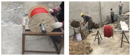 光纖敷設(shè)現(xiàn)場照片